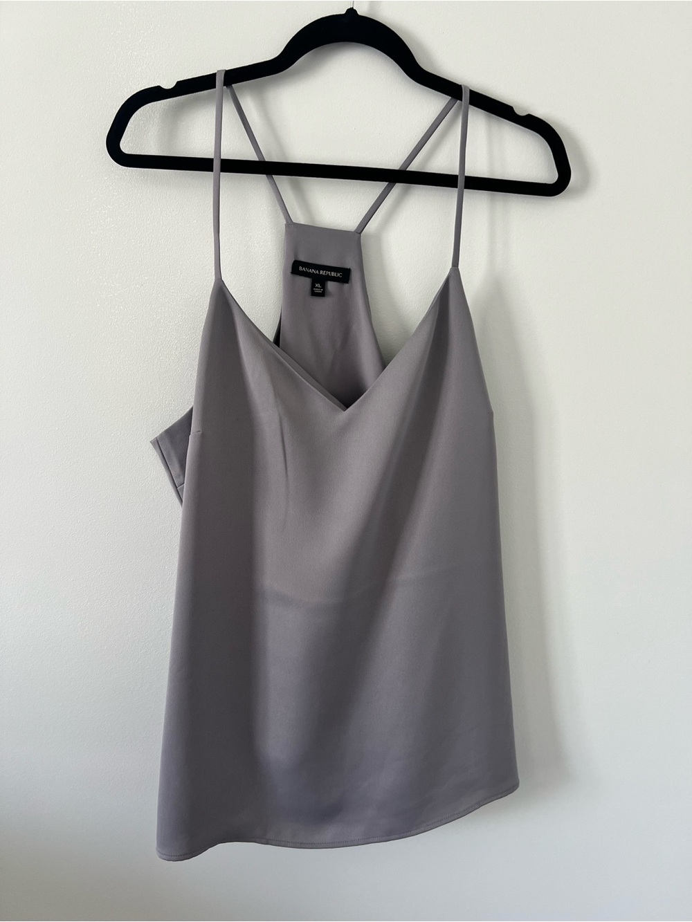 Banana Republic Dusty Lavender Gray Silk-Blend Cami